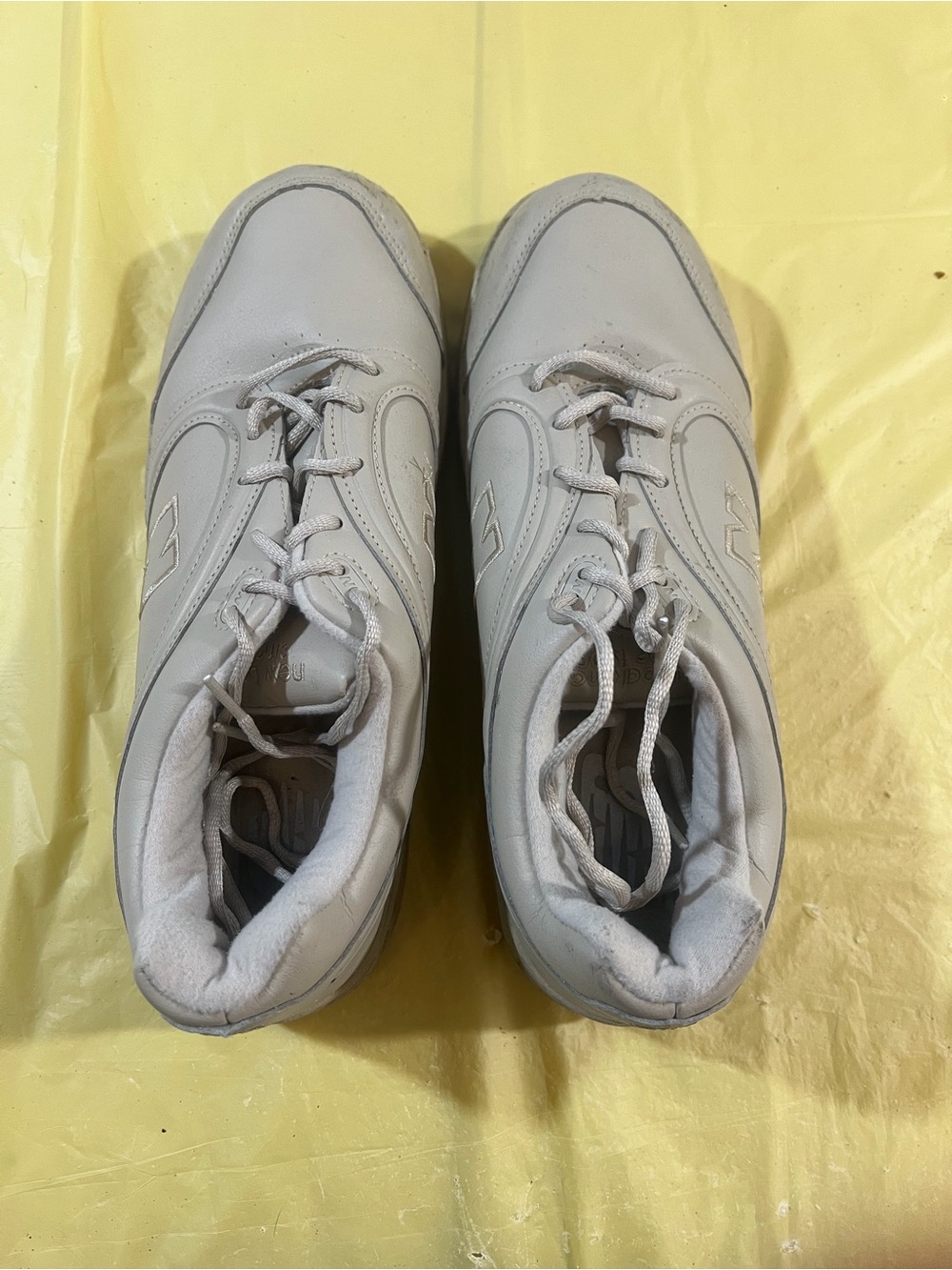 New Balance Men's All-White Athletic Lace-Up Sneakers